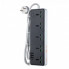 Сетевое зарядное устройство удлинитель Hoco AC13A 3 USB/ Type-C 5 розеток 1m Черный (18674)