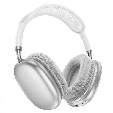 Бездротові накладні навушники BOROFONE BO22 Plus Elegant BT headphones Silver (6941991115202) (19874)