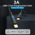 Кабель Vention Nylon Braided USB 2.0 C Male to C Male 3A Cable 2M Black LED Type (TAUBH) (TAUBH) (14974)
