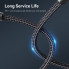 Кабель Vention Nylon Braided USB 2.0 C Male to C Male 3A Cable 2M Black LED Type (TAUBH) (TAUBH) (14974)