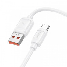 Кабель HOCO X115 Surpass 100W fast charging data cable Type-C White (6942007651981) (20184)
