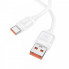 Кабель HOCO X115 Surpass 100W fast charging data cable Type-C White (6942007651981) (20184)