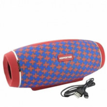 Портативная беспроводная Bluetooth колонка Hopestar H27 / 10W, Bluetooth, Красная с синим (21284)