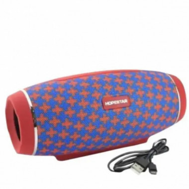 Портативная беспроводная Bluetooth колонка Hopestar H27 / 10W, Bluetooth, Красная с синим (21284)