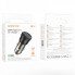 Автомобільний зарядний пристрій BOROFONE BZ24 Clever single port PD20W car charger Transparent Black (6941991106934) (17384)