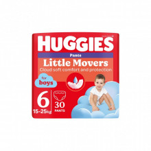 Подгузники Huggies Little Movers/Pants 6 (15-25 кг) Jumbo для мальчиков 30 шт (5029053564302) (7384)