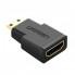 Адаптер UGREEN Mini HDMI Male to HDMI Female Adapter (Black)(UGR-20101) (UGR-20101) (19784)