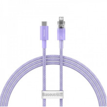 Кабель Baseus Explorer Series Fast Charging Cable with Smart Temperature Control Type-C to iP 20W 1m Purple (CATS010205) (14984)