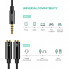 Аудіокабель UGREEN AV141 3.5mm male to 2 3.5mm female, 0,2m Black (UGR-30619) (18984)