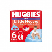 Подгузники Huggies Little Movers Pants 6 (15-25 кг) для хлопчиків 88 шт (5029054568200) (7194)