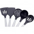 Набір кухонного приладдя Kamille Kitchen Utensils 5 аксесуарів на сталевий підставці (2294)