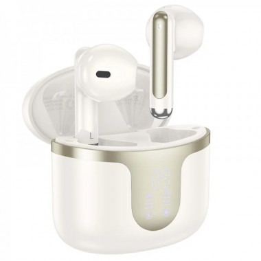 Бездротові навушники HOCO EQ7 Snowflake true wireless BT headset Milky White (6942007617734) (8594)