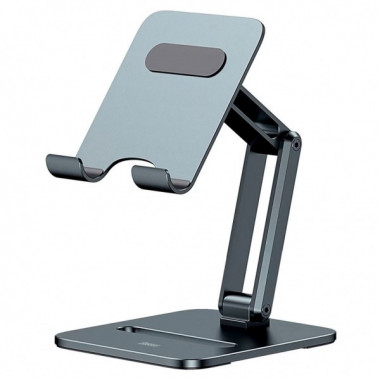 Тримач для мобiльного Baseus Desktop Biaxial Foldable Metal Stand (for Tablets) Grey (LUSZ000113) (14694)
