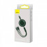 Кабель Baseus Bright Mirror 2 Series Retractable 3-in-1 Fast Charging  Data Cable USB to M+L+C 3.5A 1.1m Green (CAMJ010006) (14894)