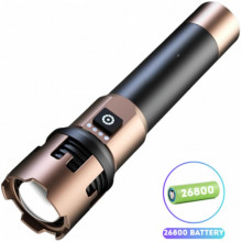 Фонарь ручной A70-GT, 1x26800, Power Bank, ЗУ Type-C, zoom фонарик (15105)
