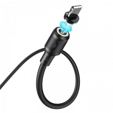 Кабель магнитный USB на Lightning HOCO X52 Sereno для зарядки Чёрный (9205)