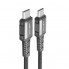 Кабель ACEFAST C1-09 USB-C to USB-C aluminum alloy audio/video transmission full-featured data cable Black (6974316282631) (16305)