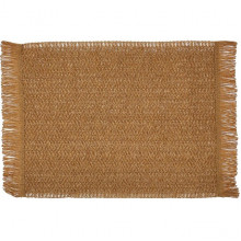 Набір 6 льняних підтарельників "Rustic Brown" 30х45см, прямокутні (20305)