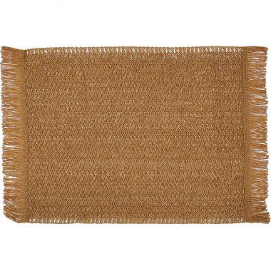 Набір 6 льняних підтарельників "Rustic Brown" 30х45см, прямокутні (20305)