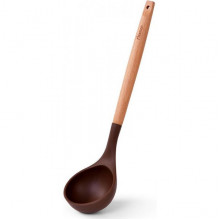 Половник Fissman Chef's Tools 31.5см силікон, шоколадний (2305)