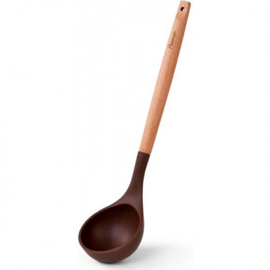 Половник Fissman Chef's Tools 31.5см силікон, шоколадний (2305)