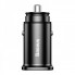 Автомобільний зарядний пристрій Baseus Square metal A+A 30W Black (CCALL-DS01) (8405)