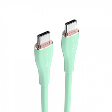 Кабель Vention USB 2.0 C Male to C Male 5A Cable 1M Light Green Silicone Type (TAWGF) (TAWGF) (14705)