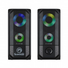 Акустическая система Marvo SG-265 Multi-LED USB Black (16805)