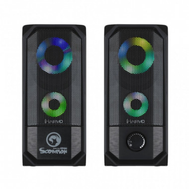 Акустическая система Marvo SG-265 Multi-LED USB Black (16805)