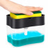 Диспенсер для моющего средства с подставкой для губки Soap Pump & Sponge Caddy Черный (18805)