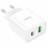 Мережевий зарядний пристрій HOCO C80A Plus Rapido PD20W+QC3.0 charger White (6931474779885) (14905)