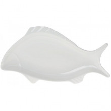 Блюдо порцелянове "White Fish" 36см, біле (4905)