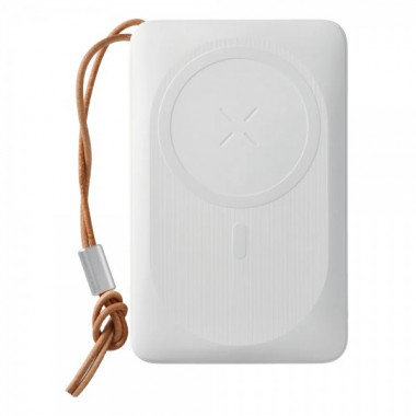Зовнішній акумулятор VEGER 10000 mAh with wireless charging compatible with MagSafe PD QC3.0 2A 20W MagOn (VP1151 / W1151) white (VG-VP1151/W1151) (19015)