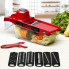 Овощерезка с резервуаром и насадками Mandoline Slicer 6в1 измельчитель для овощей и фруктов (22115)
