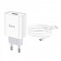 Мережевий зарядний пристрій HOCO C81A Asombroso single port charger set(Type-C) White (6931474727961) (20215)