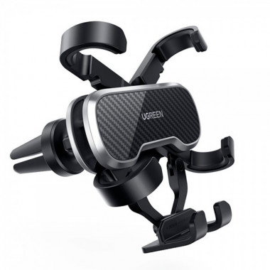 Автотримач для телефона UGREEN LP228 Gravity Drive Air Vent Car Mount Phone Holder Black (UGR-80539) (19715)