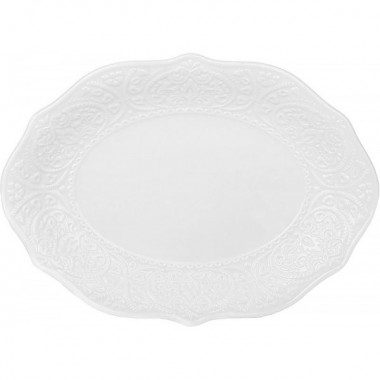 Набір 2 порцелянових овальних блюд "Dentelle Blanche" 31х23см (21715)