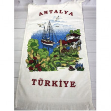 Набір 12 кухонних рушників Art of Sultana Antalya Harbor 40х60 махра/велюр (6815)