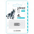Флеш-накопичувач Wibrand USB 2.0 Lynx 4Gb Silver (WI2.0/LY4M2S) (125)