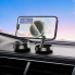 Автотримач для телефона з БЗП HOCO HW33 Metal ring magnetic wireless fast charging car holder (center console) Metal Grey (6942007647946) (20125)