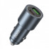 Автомобільний зарядний пристрій HOCO Z60 Bloom 48W dual-port PD30W+QC3.0 multi-protocol car charger Metal Gray (6942007642095) (20225)