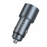Автомобільний зарядний пристрій HOCO Z60 Bloom 48W dual-port PD30W+QC3.0 multi-protocol car charger Metal Gray (6942007642095) (20225)