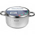Каструля індукційна Ofenbach Casserole із нержавіючої сталі 4л зі скляною кришкою (1425)