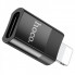 Адаптер HOCO UA17 iP Male to Type-C female USB2.0 adapter Black (6931474761996) (19725)