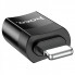 Адаптер HOCO UA17 iP Male to Type-C female USB2.0 adapter Black (6931474761996) (19725)