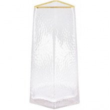 Ваза скляна Ancient Glass "Elegant" Ø13x22см, прозоре скло (5725)