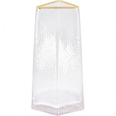 Ваза скляна Ancient Glass "Elegant" Ø13x22см, прозоре скло (5725)