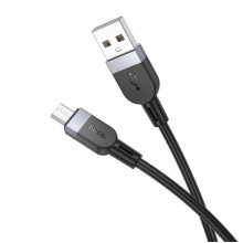 Кабель HOCO X109 Energy silicone charging data cable Micro (L=1M) Black (6942007636223) (14825)