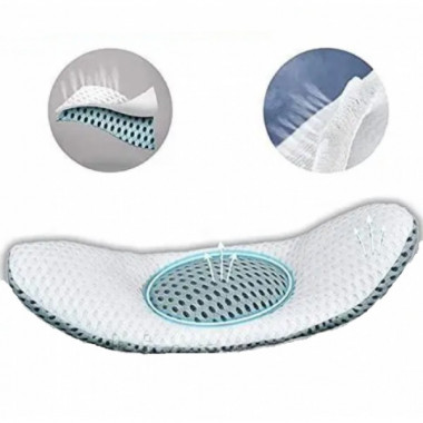 Ортопедическая подушка для сна под поясницу Support Pillow с 3D-сеткой Овальная (17825)