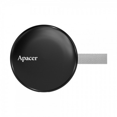 Портативний SSD Apacer Magnetic AS725 256 GB USB 3.2 Gen.2 Type-C MagSafe Black (AP256GAS725B-1) (18925)